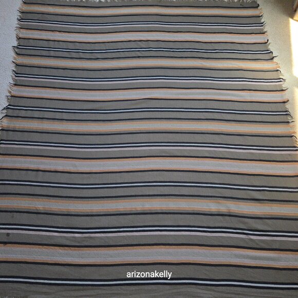 HUGE Wilfred Wool Stripe Blanket Scarf *FLAW* Aritzia - Picture 2 of 13